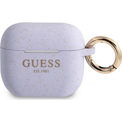 Guess Silicone Glitter Μωβ (Apple AirPods 3)